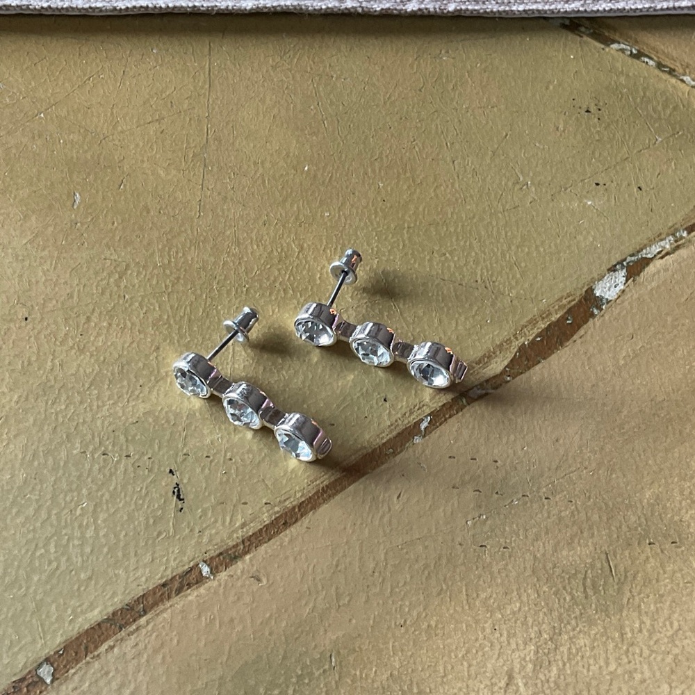 Elegant Triple Stud Earrings